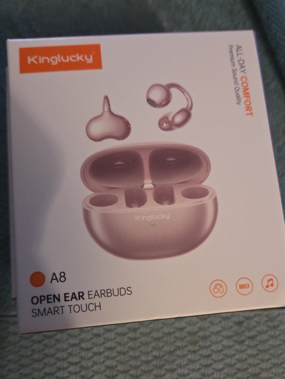 Lucky Brand A8 Open-Ear Wireless Earbuds in Rose